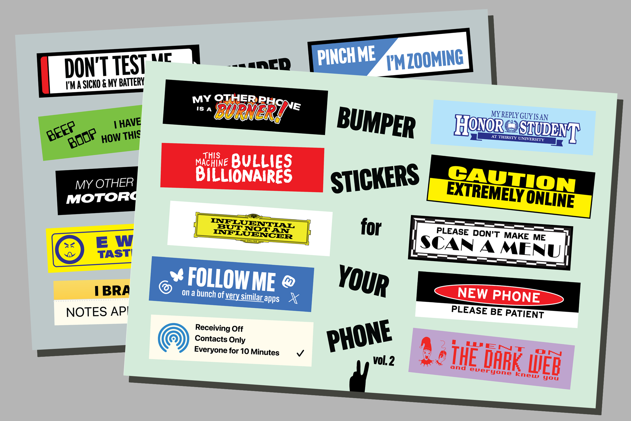 Bumper Stickers for Your Phone Bundle